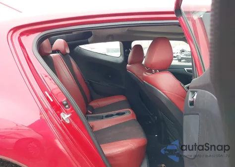 2012 Hyundai Veloster Base W/Red/Black z USA, uszkodzony, nr VIN KMHTC6AD0CU048101